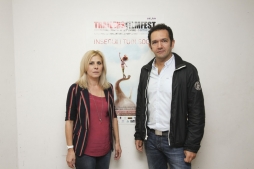 TFF 30.09.2015 Auditorium dei Benedettini Il direttore Artsitico Stefania Bianchi con Massimo Cipollina di Lightcut Film_phJessicaHauf